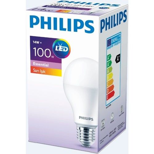 PHILIPS LED AMPUL 14W-100W E27  2700K SARI IŞIK