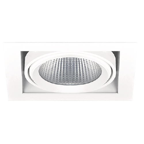 LAMPTIME SIVA ALTI COB DOWNLIGHT GU10 DUY TEKLI KARE BEYAZ GÖVDE