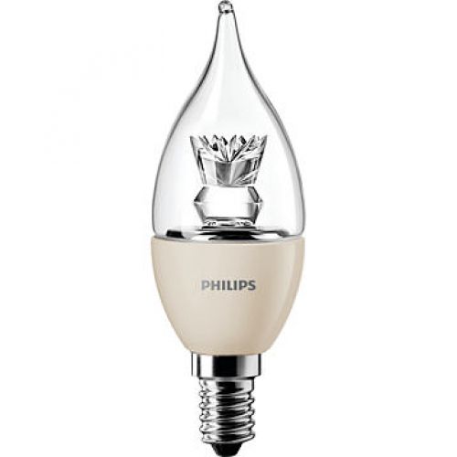 4-25W 220V E14 827 25000h MASTER BA35 BUJİ DİMTONE ŞEFFAF LED LAMBA PHILIPS