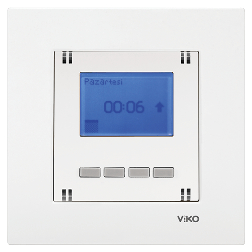 Vİ-KO Karre / Meridian PROGRAMLANABİLİR DİJİTAL JALUZİ ANAHTARI BEYAZ Mekanizma+Kapak